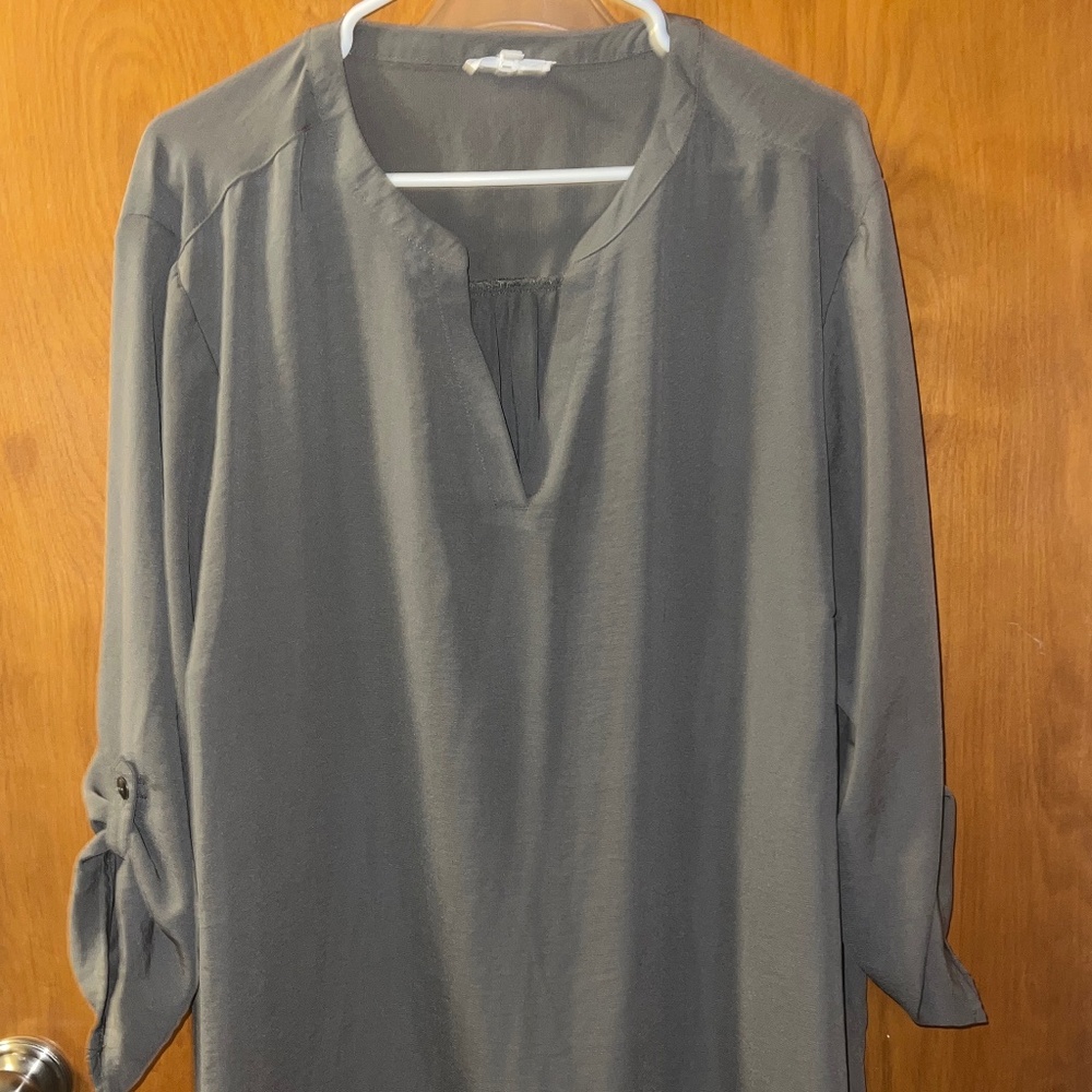 Olive green dress shirt